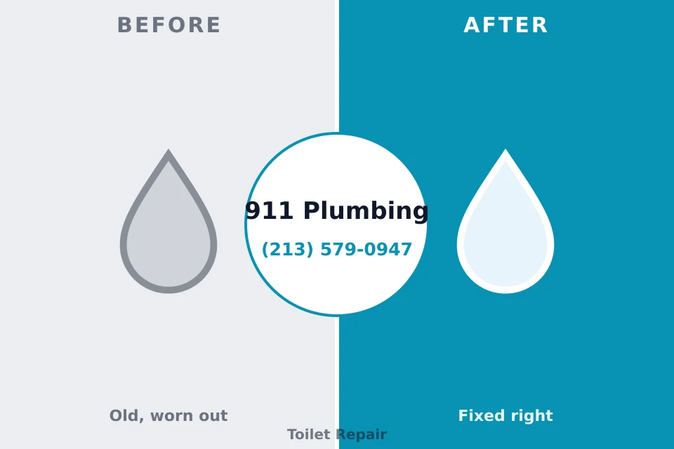 Before and after: plumbing repair Flossmoor, IL